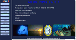 Desktop Screenshot of milosdiving.gr